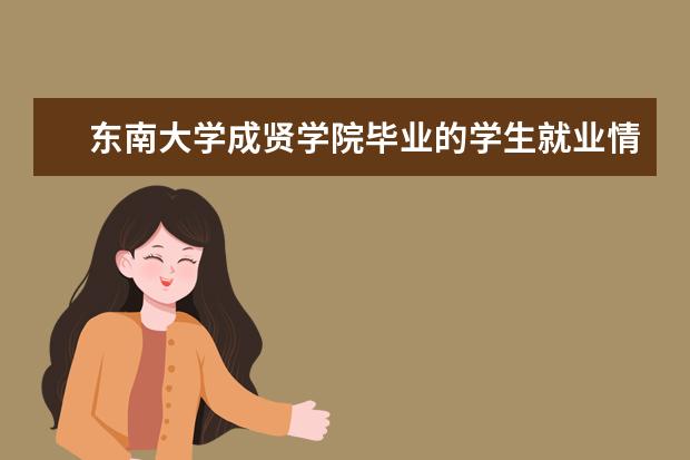 东南大学成贤学院毕业的学生就业情况如何？