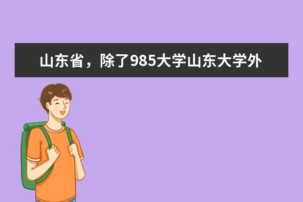 山东省，除了985大学山东大学外，还有哪些比较好的大学？