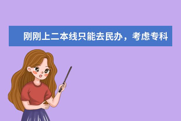 刚刚上二本线只能去民办，考虑专科可以吗