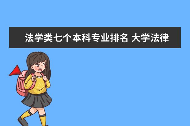 法学类七个本科专业排名 大学法律系排名