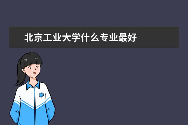 北京工业大学什么专业最好