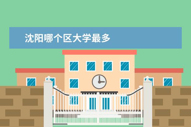 沈阳哪个区大学最多