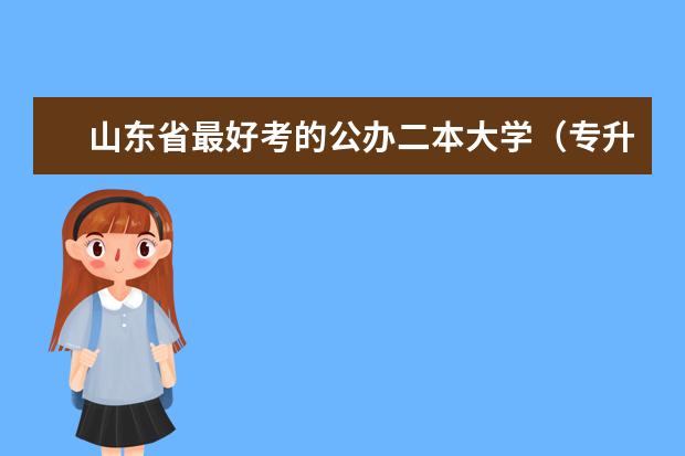 山东省最好考的公办二本大学（专升本哪所学校比较好）