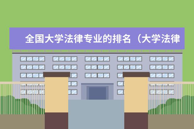 全国大学法律专业的排名（大学法律系排名）