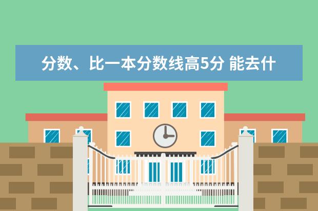 分数、比一本分数线高5分 能去什么学校？？