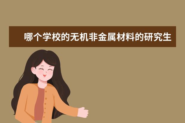 哪个学校的无机非金属材料的研究生好？