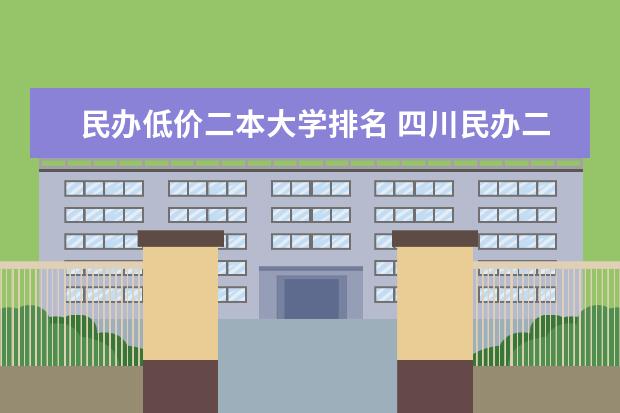 民办低价二本大学排名 四川民办二本大学排名,四川民办二本大学排名榜及分数线