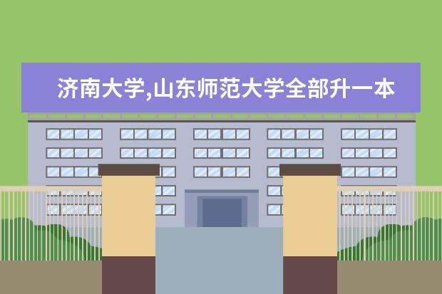 济南大学,山东师范大学全部升一本了吗