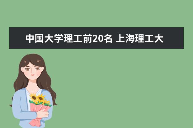 中国大学理工前20名 上海理工大学在全国排名中排第几？？