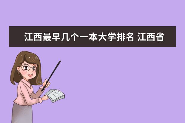 江西最早几个一本大学排名 江西省内高校排名（本科）
