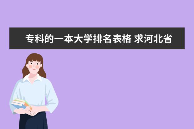 专科的一本大学排名表格 求河北省平面设计专业高校排名！！！！考研究生的