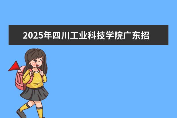 2025年四川工业科技学院广东招生计划