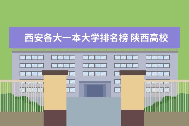 西安各大一本大学排名榜 陕西高校排行榜