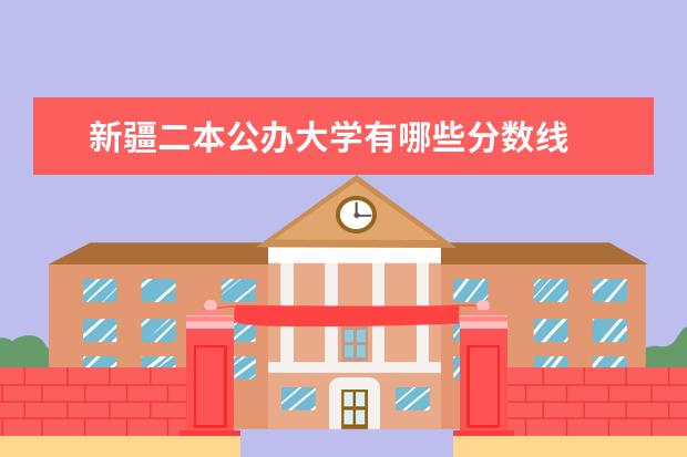 新疆二本公办大学有哪些分数线